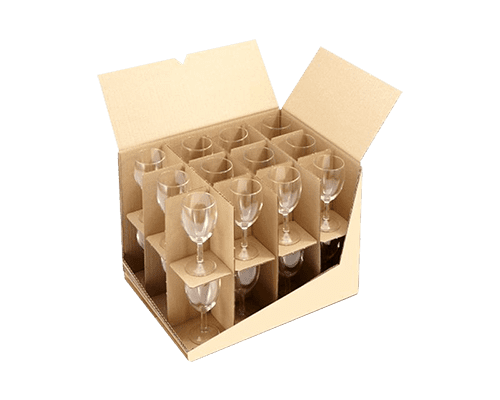 carton pour rangement verres