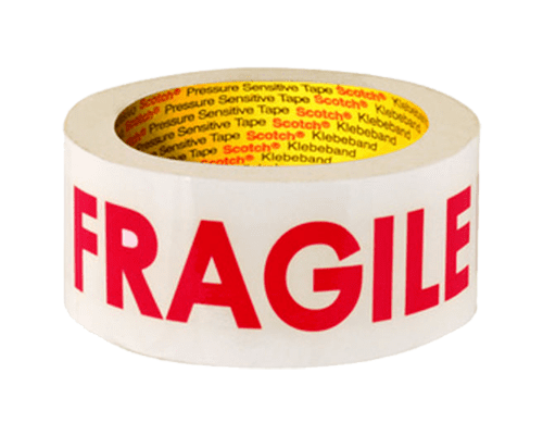 ruban adhesif imprime fragile